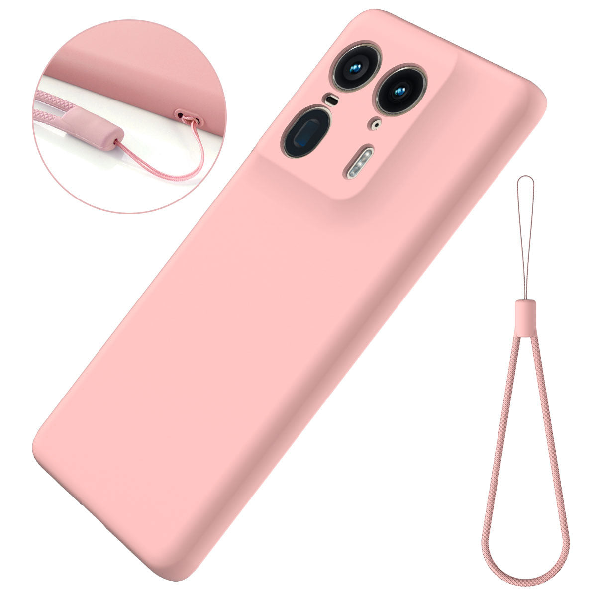 [With Lanyard] Motorola Moto Edge 60/Pro/Fusion/S - Full Wrap Liquid Silicone Drop-resistant Essentials Series Case - i-Station Mobile Phone & Electronic Device Repair and Accessories