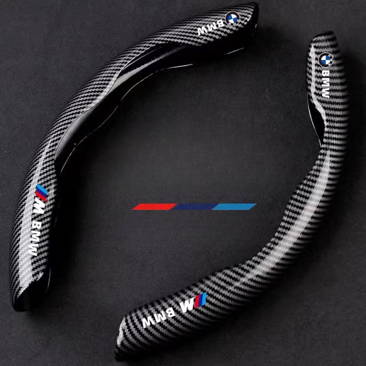 BMW ABS Carbon Fiber Texture Steering Wheel Cover – Scratch-Resistant & Easy to Clean