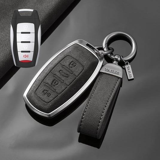Great Wall High-Quality Suede Car Key Fob Case Cover For Haval Raptor, Dargo 2nd Gen, Xiaolong Max, Shenshou, H6