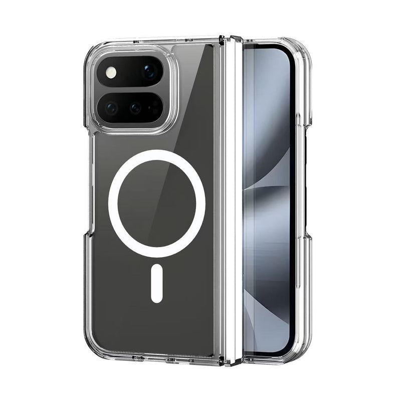 Load image into Gallery viewer, [Magsafe Compatible] Google Pixel 11 Pro Fold - Clear TPU+PC Shockproof Case with Hinge Protection
