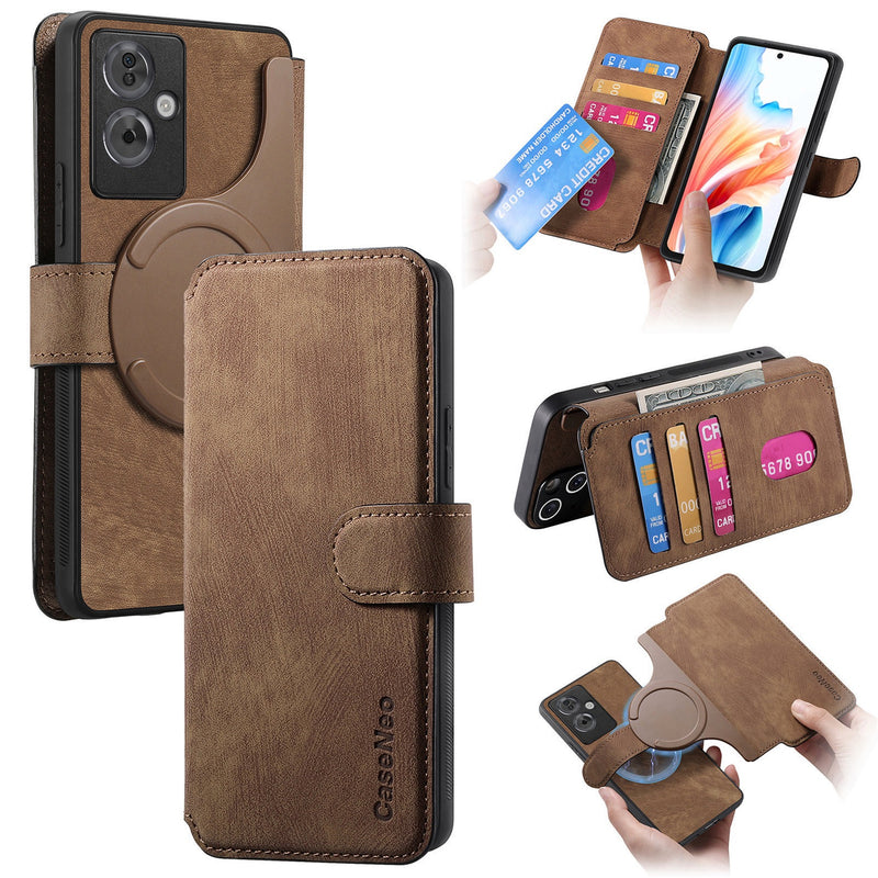 Load image into Gallery viewer, [With Card Slot] Realme 13 Pro / Plus 5G - Multi-functional Leather Wallet Case With Magnetic Flip Cover
