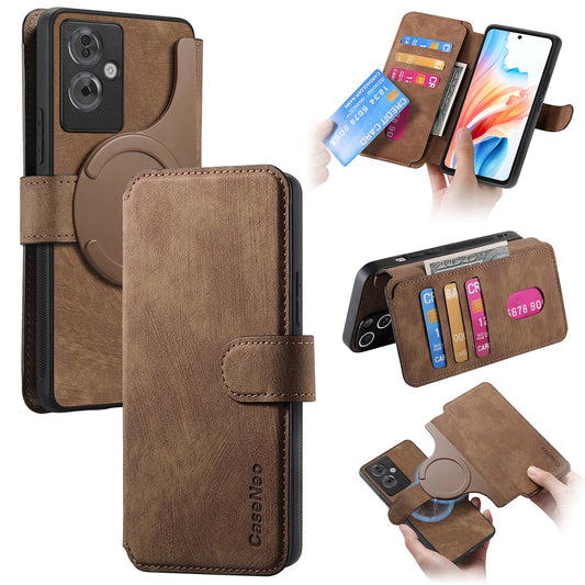 [With Card Slot] OPPO Reno11 / Pro 5G - Multi-functional Leather Wallet Case With Magnetic Flip Cover