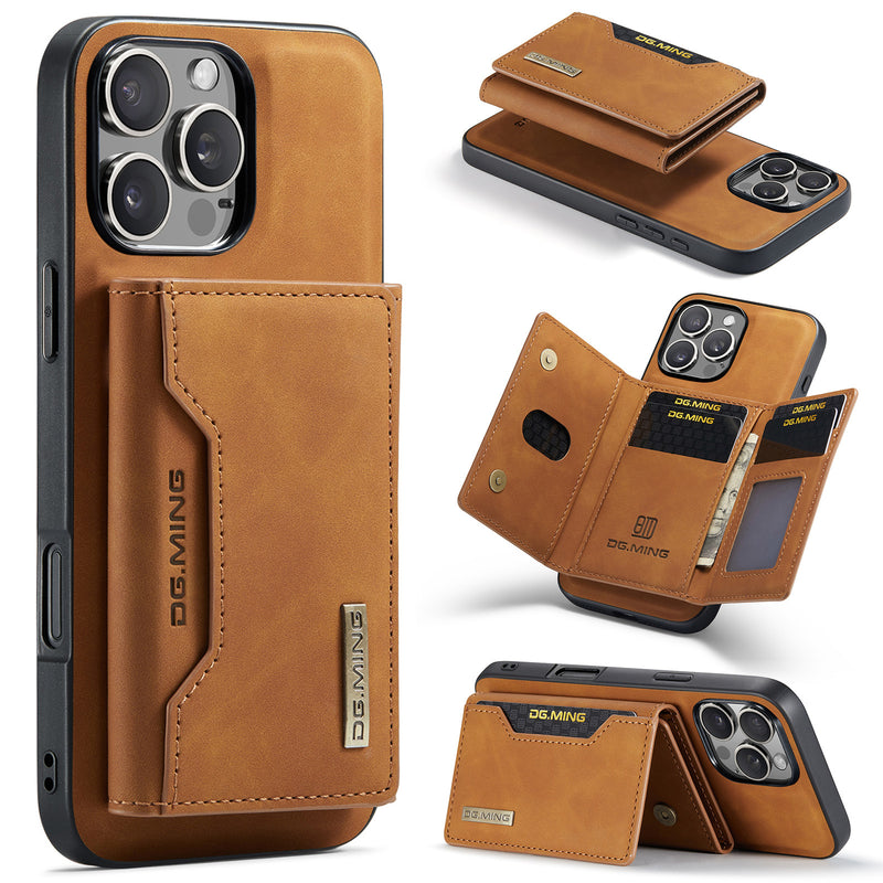 Load image into Gallery viewer, [With Card Slot] Apple iPhone 15/Pro/Pro Max/Plus Leather 2-in-1 Magnetic Wallet Series Case
