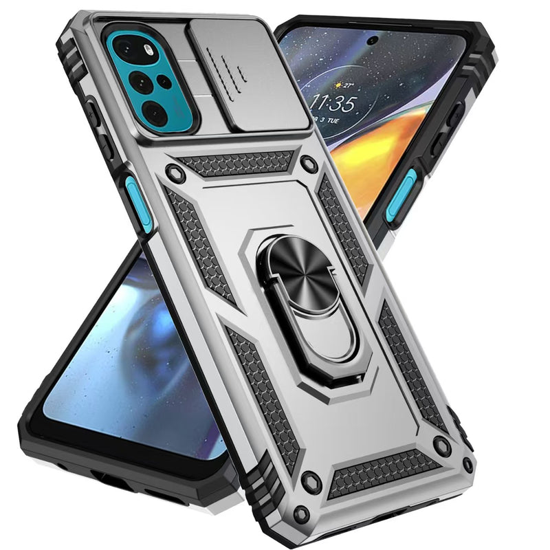 Load image into Gallery viewer, [Built-in Ring Bracket][With Slide Lens Cover] Xiaomi Redmi K60 Ultra Magnetic Kickstand Shockproof Heavy Duty Series Case
