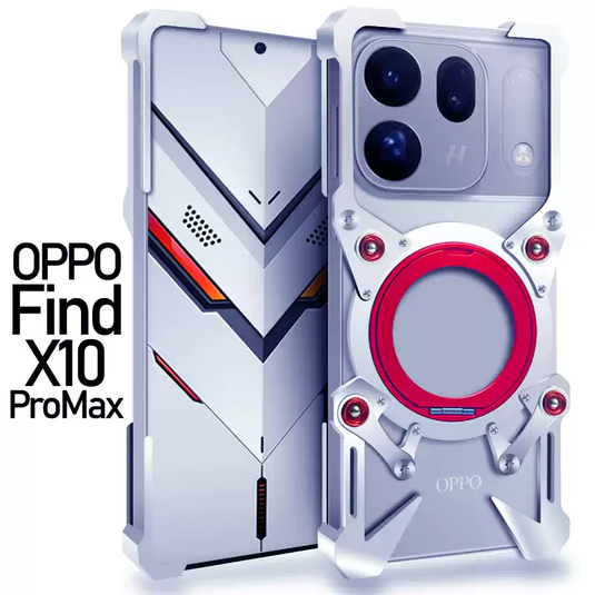 [With 360° Rotating Stand] OPPO Find X10/Pro Max/X10 E - Aluminum Alloy Metal Frame Shockproof Case - i-Station Mobile Phone & Electronic Device Repair and Accessories