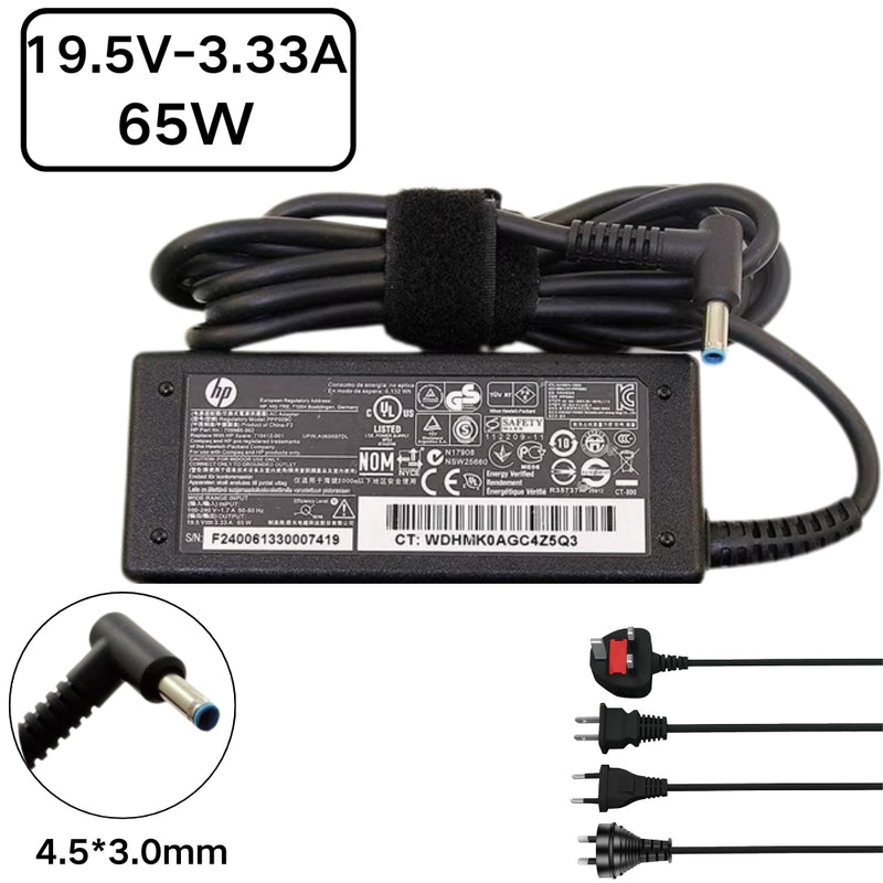 Load image into Gallery viewer, [19.5V-3.33A/65W][4.5x3.0 Blue Tip] HP Pavilion x360 &amp; EliteBook &amp; ProBook Laptop AC Power Supply Adapter Charger - i-Station Mobile Phone &amp; Electronic Device Repair and Accessories
