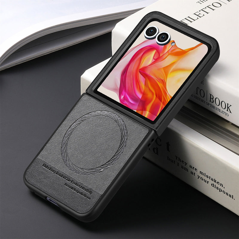 Load image into Gallery viewer, [Magnetic Compatible] Motorola Moto Razr 60/Ultra Textured Fabric-Style Shockproof Protective Case
