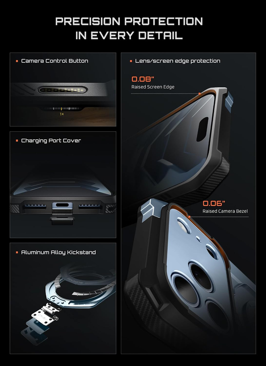 [Magsafe Compatible][Built-in Stand] Apple iPhone 18 Pro & Pro Max SUPCASE Military-Grade Protection Rugged Heavy Duty Case
