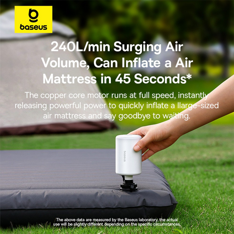 Load image into Gallery viewer, Baseus PocketGo Pro Series Portable Air Pump-Stellar White - i-Station Mobile Phone &amp; Electronic Device Repair and Accessories
