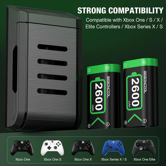 Xbox Game Controller Dual Battery Pack Charging Station Battery Charger Lightweight Charging Base - Polar Tech Australia