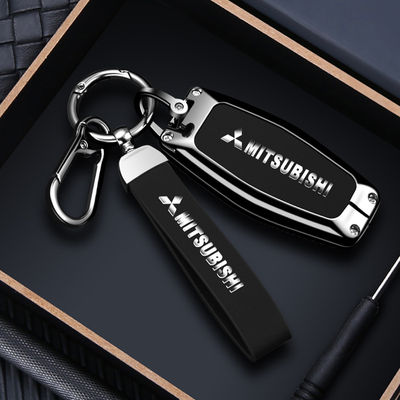 Mitsubishi Zinc Alloy PU Leather Car Key Fob Case Cover For Outlander - i-Station Mobile Phone & Electronic Device Repair and Accessories