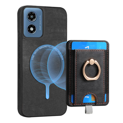 [With Ring Bracket][Detachable] Motorola Moto Edge 50 Fusion Shockproof Wallet Series Case With Card Slot - i-Station Mobile Phone & Electronic Device Repair and Accessories