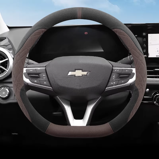 Chevrolet Ultra-thin Suede Steering Wheel Cover For Cruze, Monza, Sail, Cavalier, Malibu, Equinox - i-Station Mobile Phone & Electronic Device Repair and Accessories