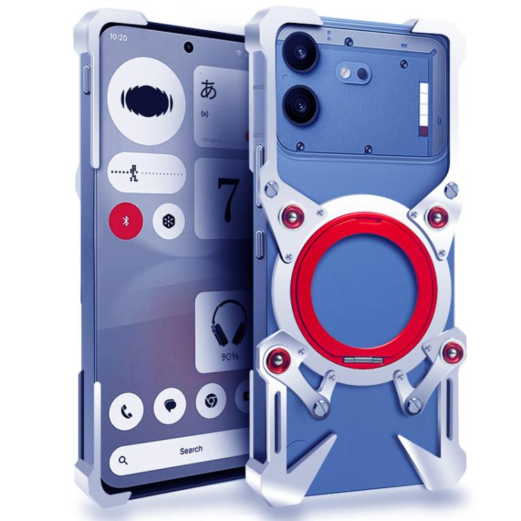 Load image into Gallery viewer, [With 360° Rotating Stand] Nothing Phone (4b) Aluminum Alloy Metal Frame Shockproof Case
