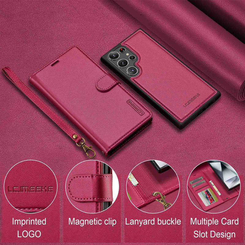 Load image into Gallery viewer, [Detachable][With Lanyard] Samsung Galaxy A16 5G -2-in-1 Magnetic Protective Leather Case - i-Station Mobile Phone &amp; Electronic Device Repair and Accessories
