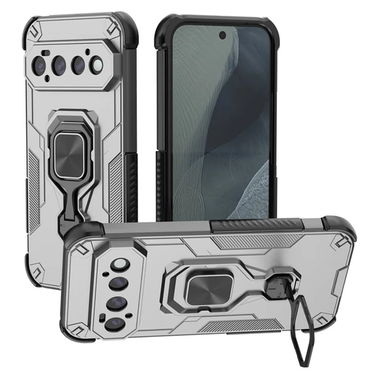 [Built-in Ring Bracket] Google Pixel 11/Pro Mecha-style Anti-slip Protective Hard Heavy Duty Series Case