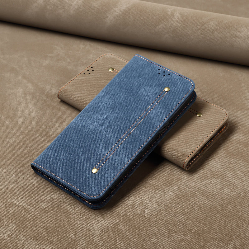 Load image into Gallery viewer, [With Card Slot] Nothing Phone (3a)/Pro - Denim Texture Shockproof Stylish Wallet Series Case - i-Station Mobile Phone &amp; Electronic Device Repair and Accessories
