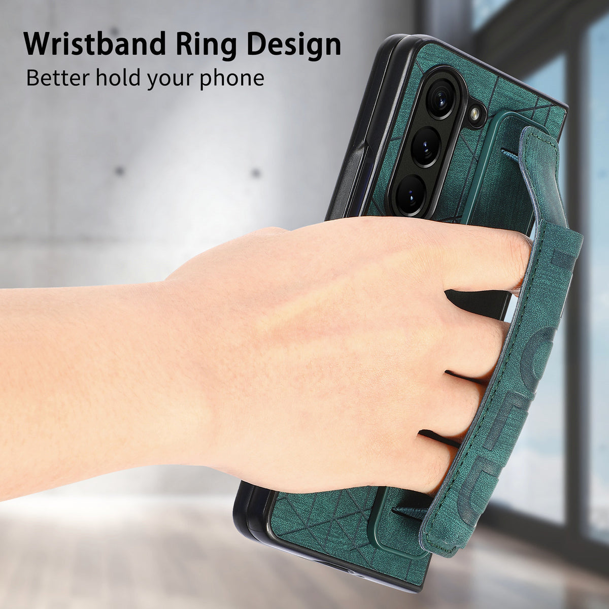 [With Pen Slot] Samsung Galaxy Z Fold4 (SM-F936) Foldable Vegan Leather Shockproof Case - i-Station Mobile Phone & Electronic Device Repair and Accessories