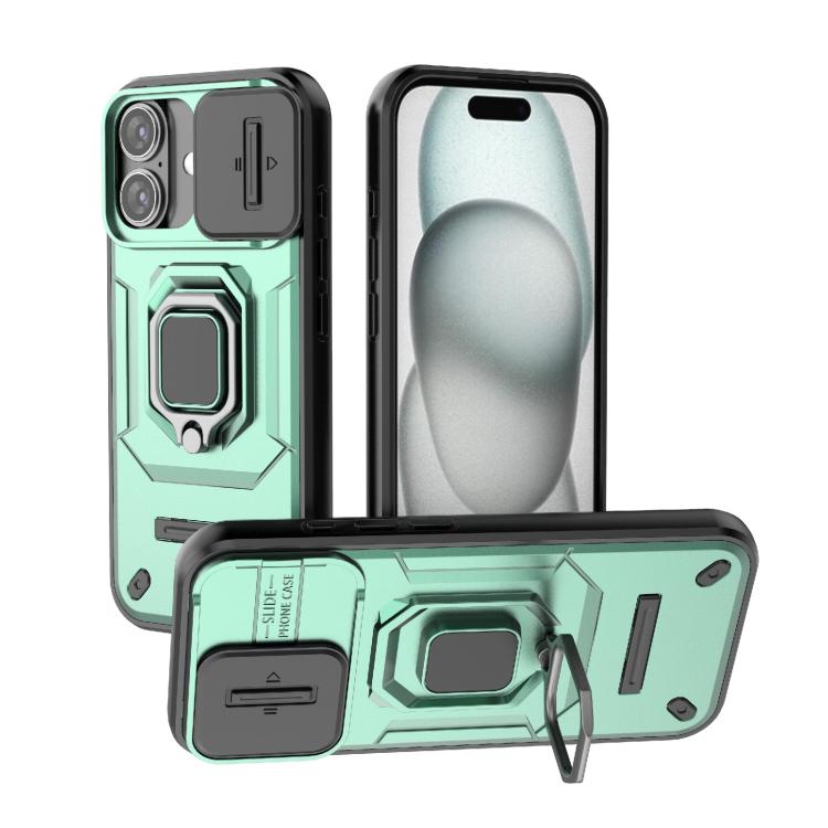 Load image into Gallery viewer, [With Lens Cover][Built-in Stand] Apple iPhone 17/Air/Pro/Max - Shield Shockproof Rugged Heavy Duty Case

