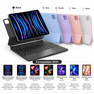 Apple iPad Magic Smart Floating Keyboard Case Multi-Touch Trackpad Magnetic Bluetooth Wireless Slim Protective Cover - i-Station Mobile Phone & Electronic Device Repair and Accessories