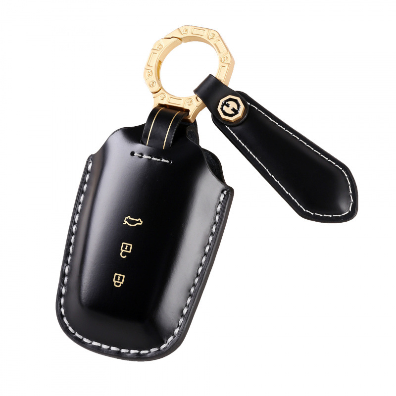 Load image into Gallery viewer, Toyota Genuine Leather Protection Car Key Fob Case Cover For Highlander, Avalon (2024)
