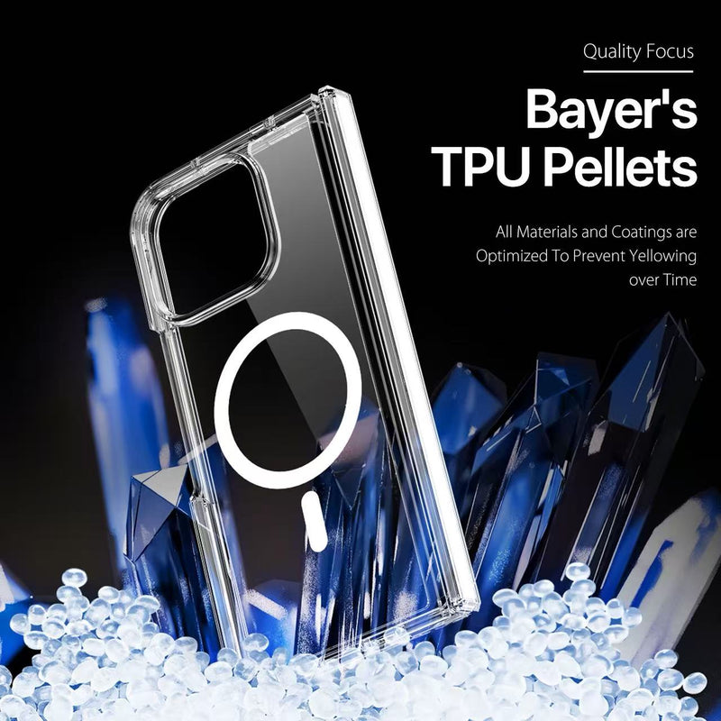 Load image into Gallery viewer, [Magsafe Compatible] Google Pixel 11 Pro Fold - Clear TPU+PC Shockproof Case with Hinge Protection
