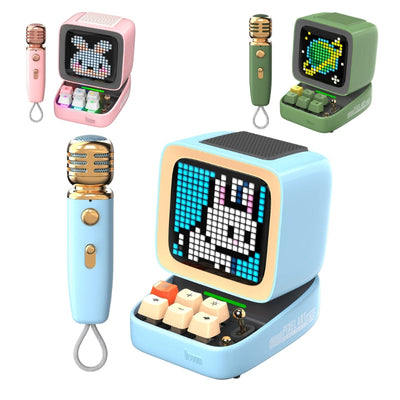 Divoom Ditoo-Mic Mini Karaoke Machine Pixel Art Singing Bluetooth Speaker With Pixel Display, Microphone - i-Station Mobile Phone & Electronic Device Repair and Accessories