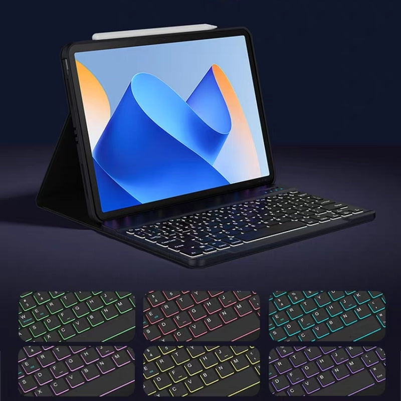 Load image into Gallery viewer, [With backlight] OPPO Pad Air 2 11.4&quot; - Detachable Full Covered Magnetic Bluetooth Flip Keyboard Case
