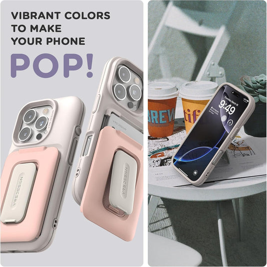 [Built-in Stand][BuIlt-in Card Slot] Apple iPhone 16/Plus/Pro/Pro Max Military-Style Shockproof Phone Case Fashion Series Case