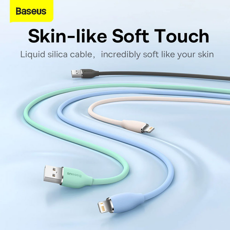 Load image into Gallery viewer, Baseus Jelly Liquid Silica Gel Fast Charging Data Cable USB to iP 2.4A
