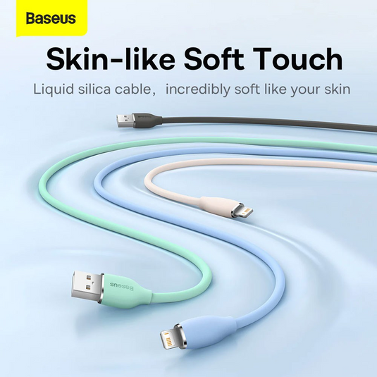 Baseus Jelly Liquid Silica Gel Fast Charging Data Cable USB to iP 2.4A
