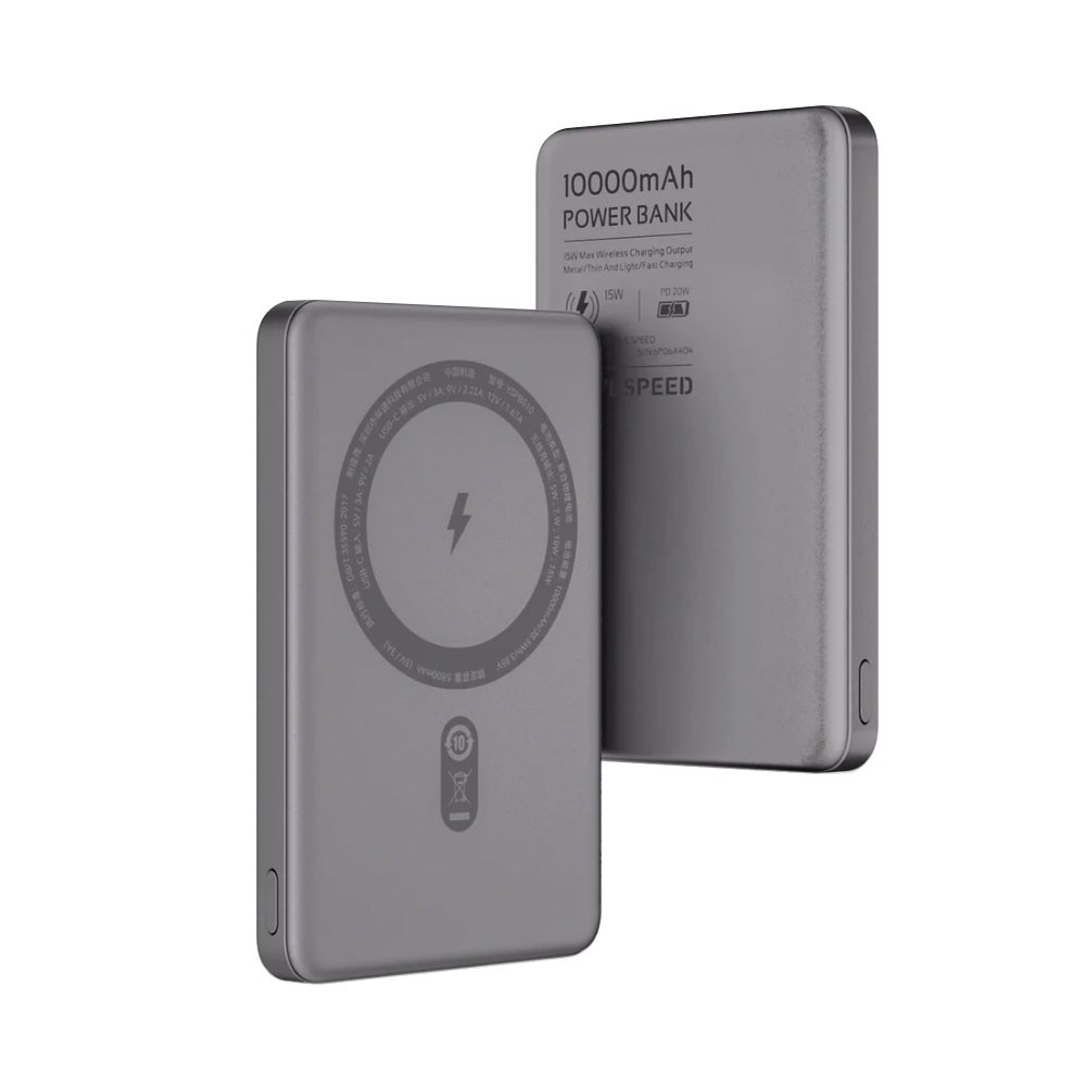 MOVE SPEED S10 Ultra-thin Titanium Magnetic Power Bank 10000mAh PD20W (YSPBS10) - i-Station Mobile Phone & Electronic Device Repair and Accessories