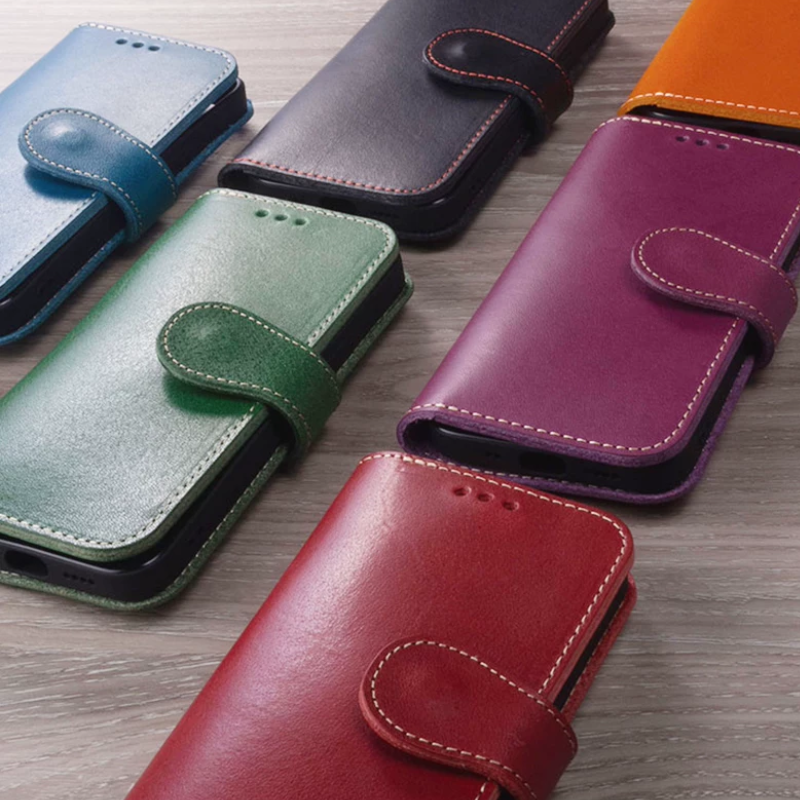 Load image into Gallery viewer, [With Card Slot] Apple iPhone 18 Pro &amp; Max - HANATORA Premium Genuine Leather Flip Wallet Case
