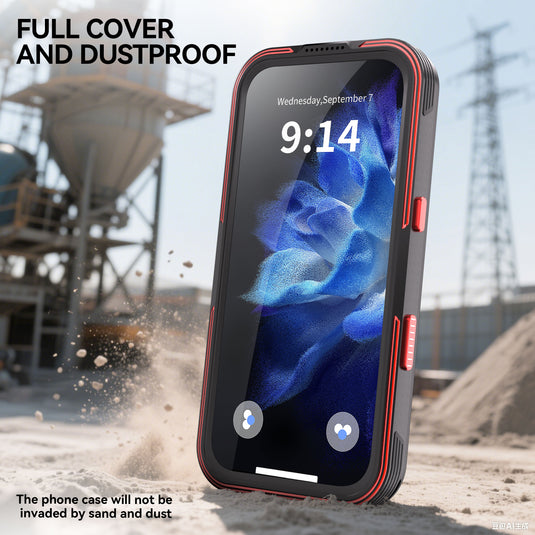 [Magsafe Compatible] [GTM Series][Latest Version] Apple iPhone 17/Air/Pro/Pro Max - Redpepper Shellbox Full Covered Metal Waterproof Heavy Duty Tough Armor Case