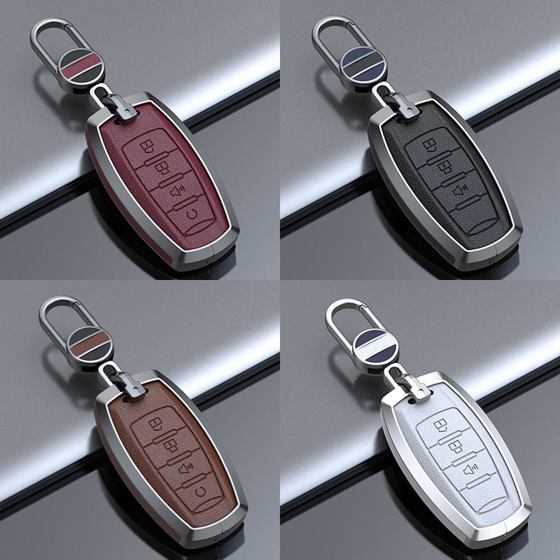 Load image into Gallery viewer, Great Wall Zinc Alloy Leather Car Key Fob Case Cover For GWM Cannon (Pao) Passenger, Commercial

