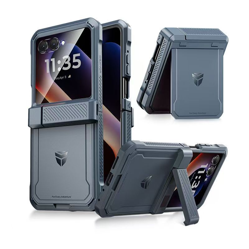 Load image into Gallery viewer, [Dual Kickstands] Motorola Moto Razr 60 - Dexnor Military-Grade Magnetic Case With Shockproof Hinge Cover
