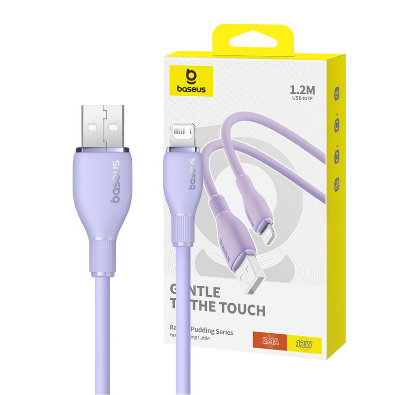 Load image into Gallery viewer, Baseus Pudding Series Fast Charging Cable USB to iP 2.4A 1.2m

