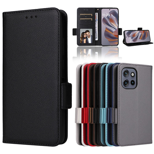 [Built-in Card Slot] Motorola Moto Edge 50 Neo Leather Flip Shockproof Essentials Series Case