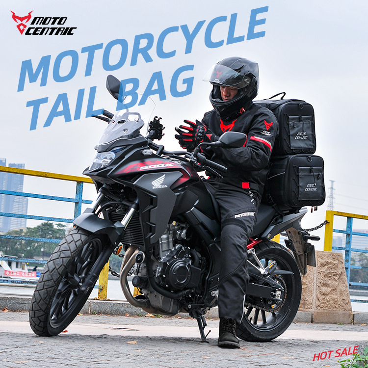 Load image into Gallery viewer, MOTOCENTRIC Motorcycle Rear Seat Bag 35L – Waterproof, Large Capacity, Multi-Functional Travel Bag (Expandable up to 50L)
