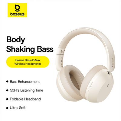 Baseus Bass 35 Max Wireless Headphones (A00070800221-00/A00070800821-00) - i-Station Mobile Phone & Electronic Device Repair and Accessories