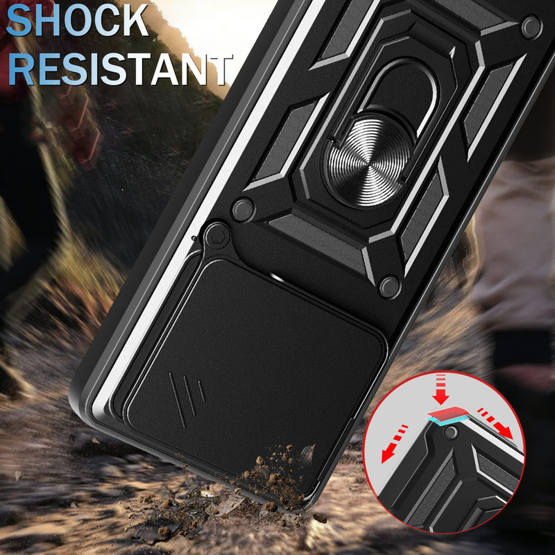 Load image into Gallery viewer, [Built-in Metal Kickstand][With Lens Cover] Nothing CMF Phone 1 Full-Cover Shockproof Protective Case
