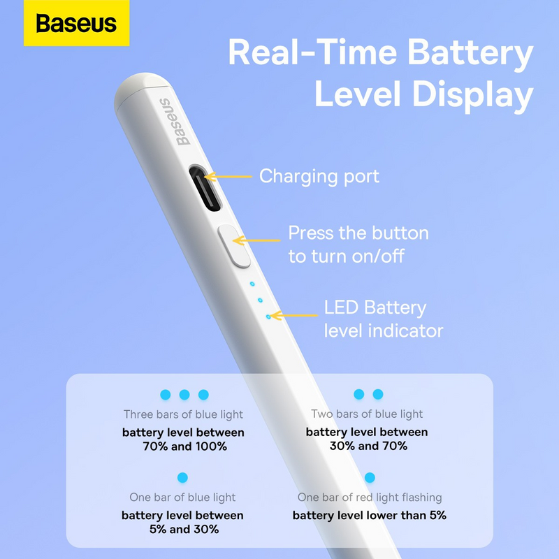Load image into Gallery viewer, Baseus Smooth Writing 2 Series Stylus with LED Indicators - White - i-Station Mobile Phone &amp; Electronic Device Repair and Accessories
