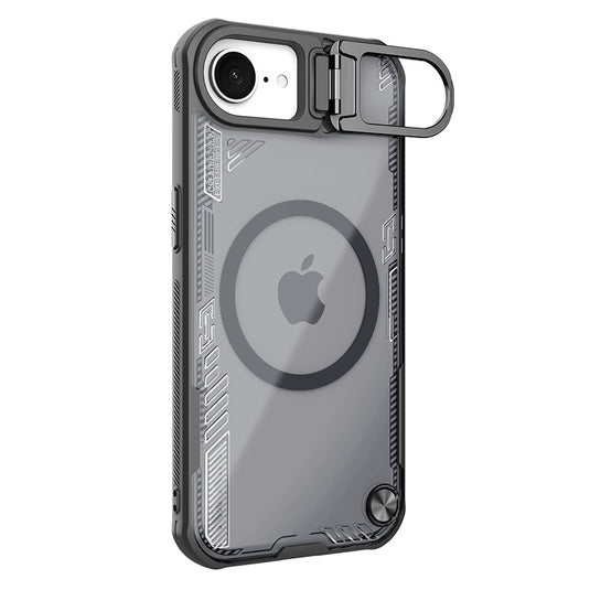 [Magsafe Compatible][Built-in Slide Lens Cover] Apple iPhone 16e Nillkin Translucent Shockproof Stand Case