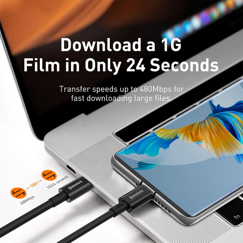 Load image into Gallery viewer, Baseus Superior Series Fast Charging Data Cable Type-C to Type-C 100W 2M Compatible for iPhone 15 16 Series - i-Station Mobile Phone &amp; Electronic Device Repair and Accessories
