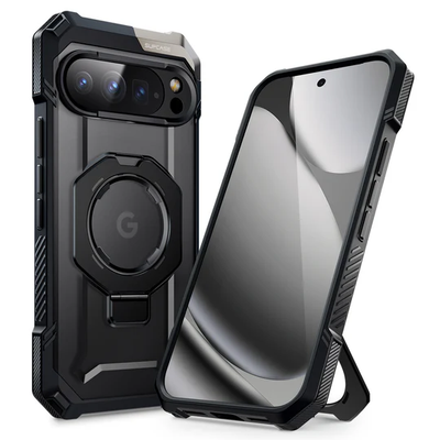 Google Pixel 10 Pro XL SUPCASE Strong Magneti Kickstand TPU Airbag Transparent Protective Case - i-Station Mobile Phone & Electronic Device Repair and Accessories