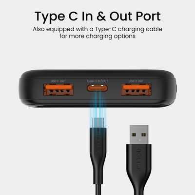 iQuick POWER SQUARE 0 Digital Display Power Bank 10000mAh 22.5W - i-Station Mobile Phone & Electronic Device Repair and Accessories