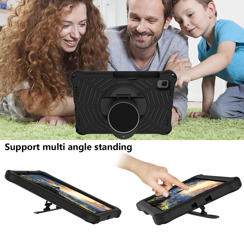 Load image into Gallery viewer, Samsung Galaxy Tab S6 2019 10.5&quot; (SM-T860) - Heavy Duty 360 Degree Rotate Stand Hand Strap Case With Shoulder Strap
