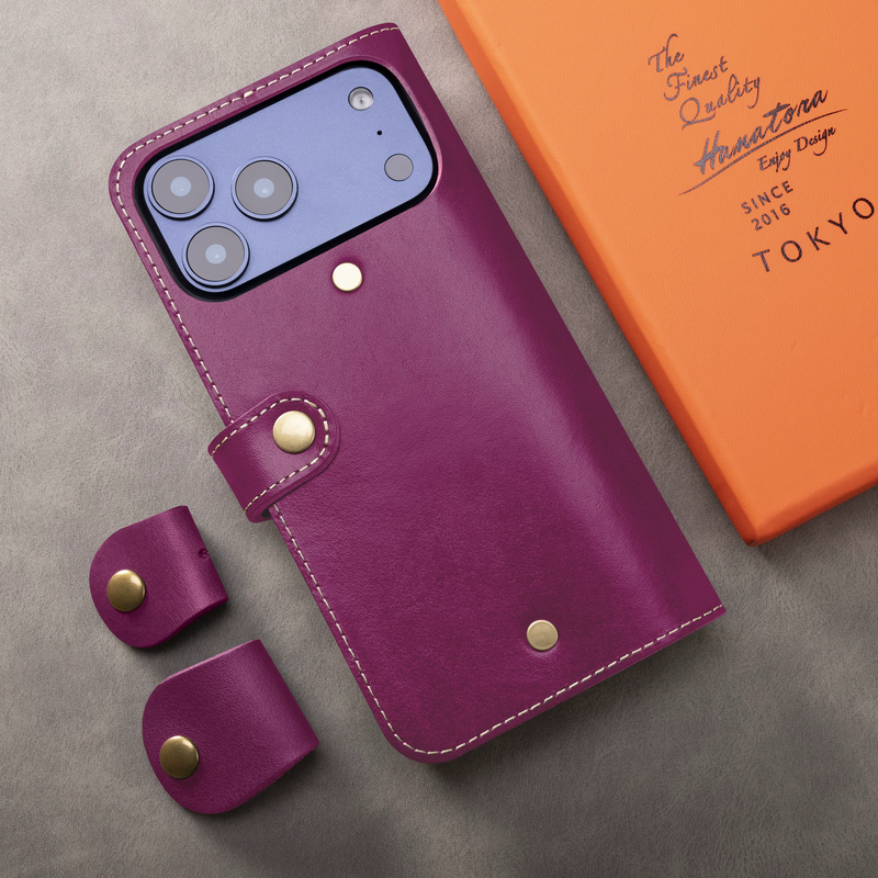 Load image into Gallery viewer, [With Card Slot] Apple iPhone 18 Pro &amp; Max - HANATORA Premium Genuine Leather Flip Wallet Case
