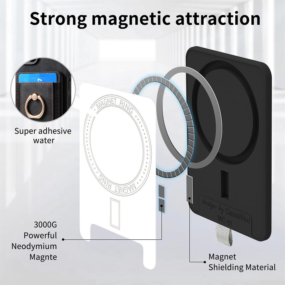 [With Ring Bracket][Detachable] Motorola Moto Edge 50 Fusion Shockproof Wallet Series Case With Card Slot - i-Station Mobile Phone & Electronic Device Repair and Accessories