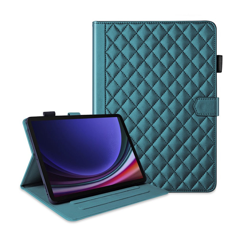 Load image into Gallery viewer, [With Card Slot] Samsung Galaxy Tab A9 2023 8.7&quot; (SM-X110/X115) - Soft Leather Flip Cover With Clasp Case
